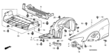 Diagram for Honda Fender - 60210-S2A-A92ZZ
