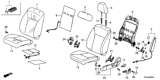 Diagram for Honda Fit Seat Cover - 81521-T5R-A51ZD