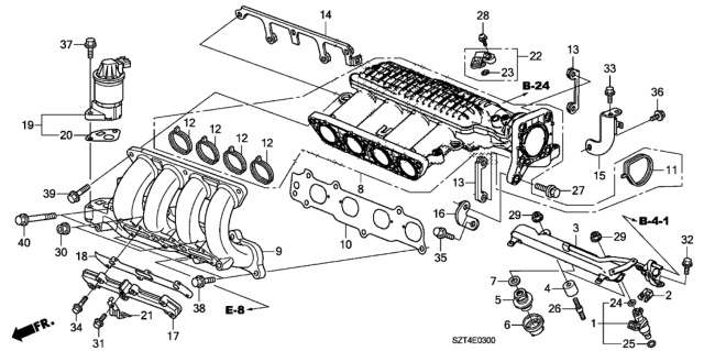 2011 Honda CR-Z O-Ring (7.47X3.6) Diagram for 91301-PLC-000
