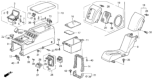 Diagram for Honda Prelude Cup Holder - 77230-SS0-A01ZB