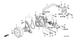 Diagram for Honda Water Pump Pulley - 19224-PCX-000