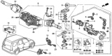 Diagram for Honda Turn Signal Switch - 35255-S5A-A01