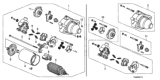 Diagram for Honda Starter Drive Gear - 31220-R40-A01