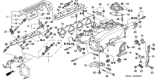 Diagram for Honda CRX Fuel Injector O-Ring - 91301-P2F-A01