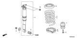 Diagram for Honda Odyssey Coil Spring Insulator - 52748-S0X-A00