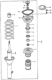 Diagram for Honda CRX Coil Spring Insulator - 51722-692-005