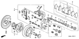 Diagram for Honda Wheel Bearing Dust Cap - 42326-SLJ-000