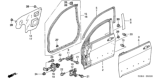 Diagram for Honda Accord Hybrid Door Seal - 72365-SDA-A02
