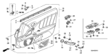 Diagram for Honda Door Trim Panel - 83580-S2A-A71ZA