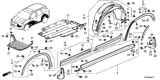 Diagram for Honda Odyssey Engine Cover - 74114-TZ5-A00