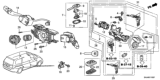 Diagram for Honda Ignition Lock Cylinder - 06351-SCV-C10