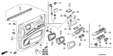Diagram for Honda Armrest - 83552-SJC-A42ZD
