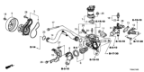Diagram for Honda Water Pump Pulley - 19224-R1A-A01