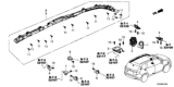 Diagram for Honda Air Bag Control Module - 77960-TGS-A01