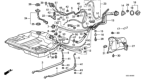 Diagram for Honda Fuel Tank Strap - 17521-SE0-010