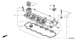 Diagram for Honda Civic Valve Cover Gasket - 12341-RMX-000