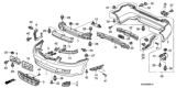 Diagram for Honda Accord Bumper - 04711-SDL-A90ZZ