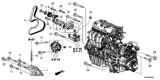 Diagram for Honda Drive Belt & V Belt - 31110-R5A-A01