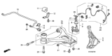 Diagram for Honda Control Arm Bushing - 51391-SNA-305