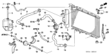 Diagram for Honda Transmission Oil Cooler Hose - 25213-P48-007