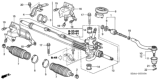 Diagram for Honda Rack And Pinion - 53601-SDA-A05