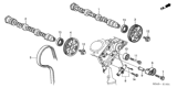Diagram for Honda Cam Gear - 14260-RCA-A01