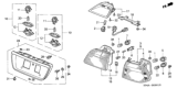 Diagram for Honda Civic Side Marker Light - 33501-S04-A51