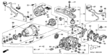 Diagram for Honda Differential Mount - 50710-S9A-A01