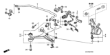 Diagram for Honda Sway Bar Link - 51320-S5A-003