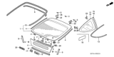 Diagram for Honda Insight Windshield - 73211-S3Y-A02