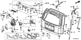 Diagram for Honda Tailgate Lock - 74805-SZA-A01