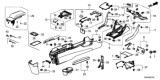 Diagram for Honda Civic Armrest - 83443-TBA-A01ZA