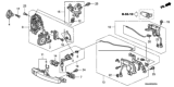 Diagram for Honda Trunk Lock Cylinder - 74861-S9A-013