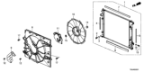 Diagram for Honda Cooling Fan Assembly - 19020-5BA-A01