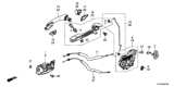 Diagram for Honda Pilot Door Lock Actuator - 72610-T5R-A31