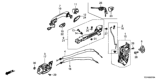 Diagram for Honda Door Latch Assembly - 72150-T5R-A41