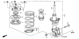 Diagram for Honda Shock And Strut Mount - 51925-S6M-014