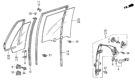 Diagram for Honda Window Crank Handles - 75330-SB2-003ZE
