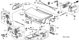 Diagram for Honda Trunk Lock Cylinder - 74861-S87-A02
