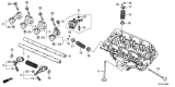 Diagram for Honda Rocker Shaft Spring Kit - 14645-5G0-A00