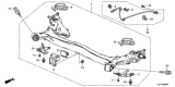 Diagram for Honda Axle Beam - 42100-SZT-A50