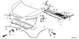 Diagram for Honda Hood Cable - 74130-T0A-A01