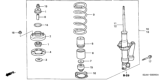 Diagram for Honda CRX Shock And Strut Mount - 51675-SR0-004