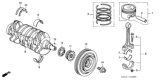 Diagram for Honda Pistons - 13020-PMS-A00