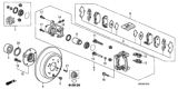 Diagram for Honda Brake Caliper Piston - 43215-S3V-A01