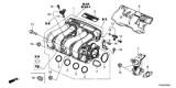 Diagram for Honda Intake Manifold - 17100-5R1-004
