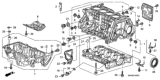 Diagram for Honda Engine Block - 11000-RNA-811