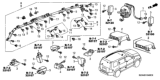 Diagram for Honda Air Bag Control Module - 77960-SZA-D11