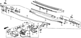 Diagram for Honda Prelude Wiper Arm - 38465-SB0-673