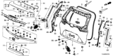 Diagram for Honda Tailgate Lock Actuator Motor - 74800-TLA-A51